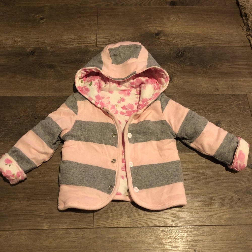Burt bees reversible jacket, like new! Size 3-6 mo